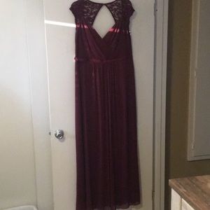 Burgundy Formal size 16 David’s Bridal